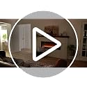 60-Inch Recessed and Wall Mounted Electric Fireplace with Remote