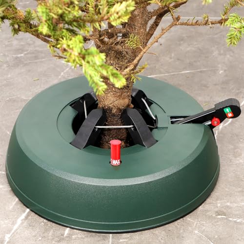 Blissun X-Large Christmas Tree Stand with Water Reservoir & Fast Clamp - Fits up to 8FT Trees
