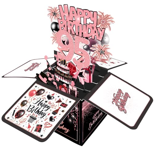 95th Birthday Card with 3D Design - Perfect for Grandma
