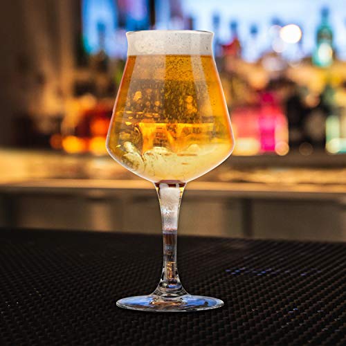 Nucleated Teku Stemmed Beer Glass - 14.2 oz Craft Beer Tasting Glass
