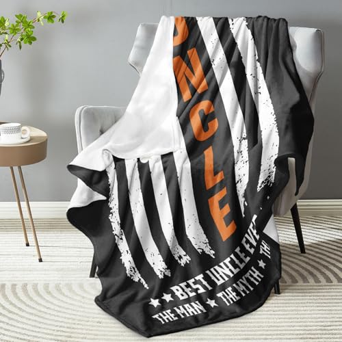 60x50 Black Uncle Blanket Gift for Birthday – Zvzmzy