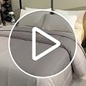 Lightweight Cooling Comforter Quilt - Soft & Breathable King Size (Grey)