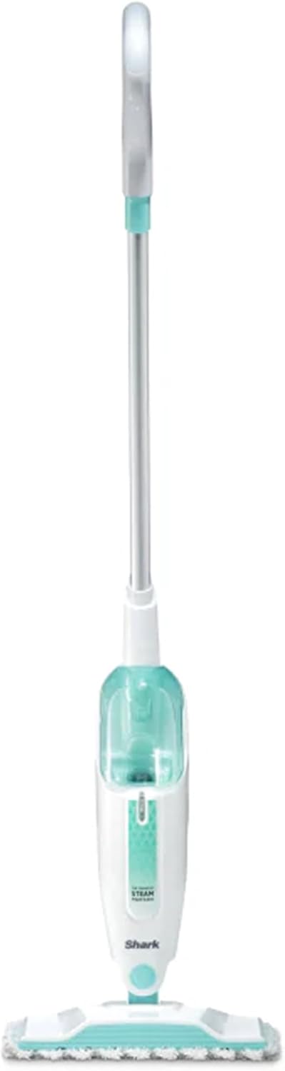 Shark Steam Mop | Hard Floor Cleaner with XL Removable Water Tank & 18-Foot Power Cord - White