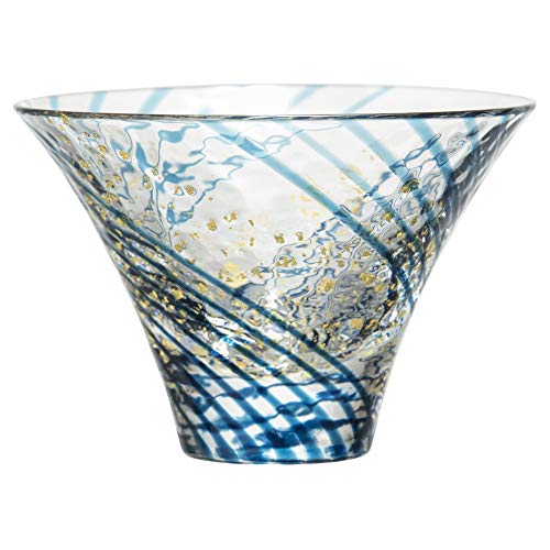 Toyo Sasaki Japanese Sake Glass 2.7oz Edo Indigo Yachiyo Kiln Handcrafted Gift