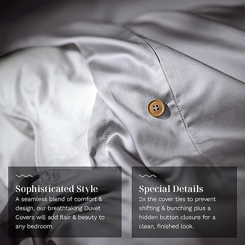Oversized Bamboo Viscose Duvet Cover - Silky Soft & Thermal-Regulating