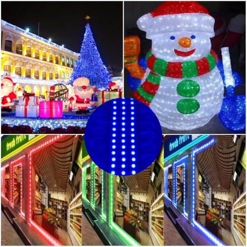 Blue 400 Pcs 1.5W 12V LED Module Lights with Adhesive Backing for Storefronts & Inflatables