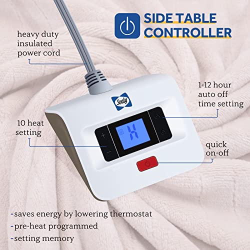 Electric Heated Blanket Twin Size with 10 Heat Levels, Auto Shutoff