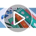 Spring Floral Bookshelf Window Clings - 6 Double-Sided Decals