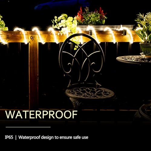 10ft LED Rope Lights, Connectable Waterproof Tube Lighting for Indoor & Outdoor