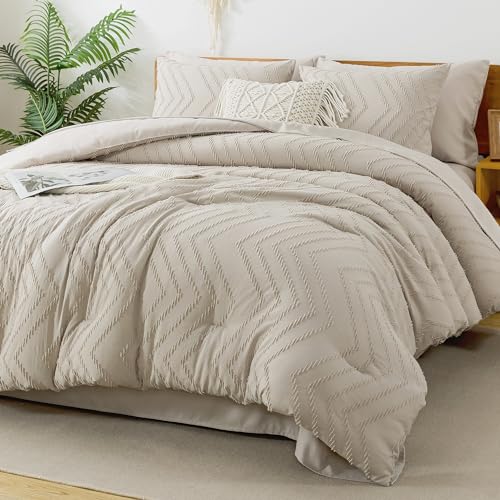 King Comforter Set with Sheets - 7 Piece Boho Bedding Set