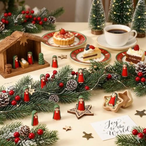 GPUHPO 30pcs Mini Virgin Mary Figurines Religious Nativity & Easter Decor