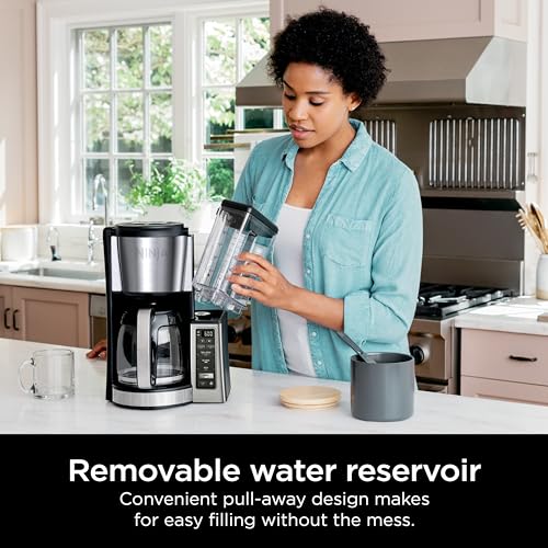 12-Cup Programmable Drip Coffee Maker with Glass Carafe & Removable Reservoir