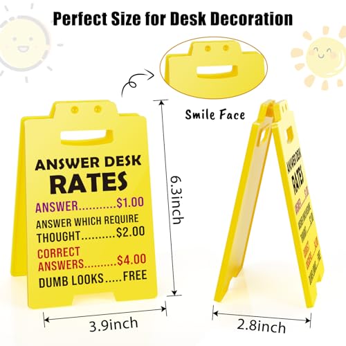 Funny Office Desk Sign - Humorous Coworker Gift for Bosses Day