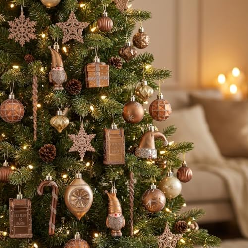 Valery Madelyn 100ct Christmas Ball Ornaments Set – Large Luxury Bronze Royal
