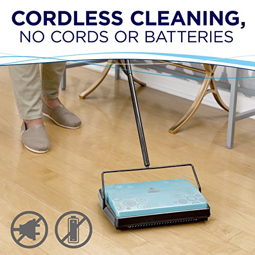 Manual Carpet Sweeper for Quick Floor Cleaning - Multi-Surface Tool