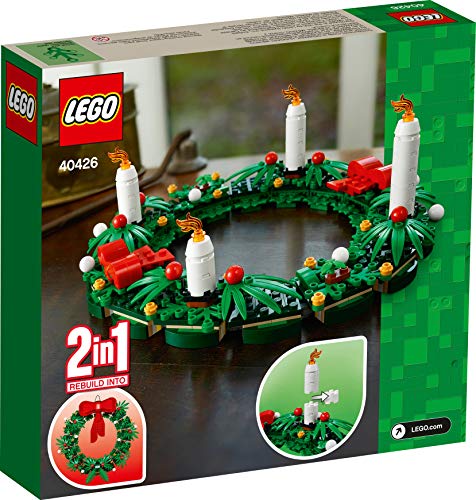 2-in-1 Christmas Wreath and Advent Calendar Building Set
