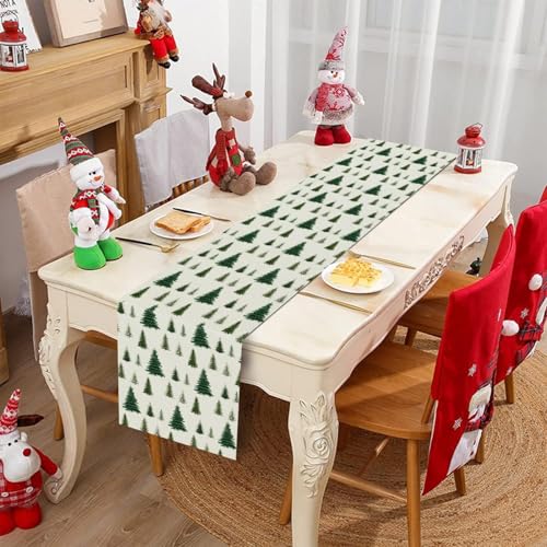 GAGEC Christmas Table Runner 13 x 120 Inch Winter Holiday Decor for Dining Table