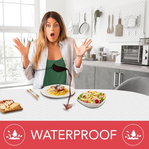 Quilted Table Protector Pad 52x108 - Waterproof & Scratch-Resistant Cover