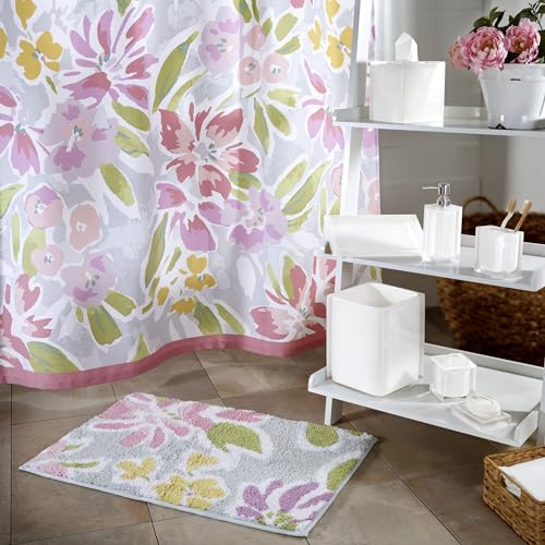 Floral Fingertip Towels, 100% Cotton Decorative Hand Towels, Set of 2