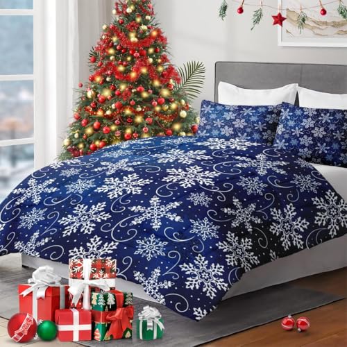 WeCozy King Christmas Comforter Set with Sheets – 3 Pieces, 104x90 Comforter