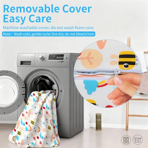 Trifold Pack and Play Mattress 38x26 - Dual Sided Foldable Playard Pad