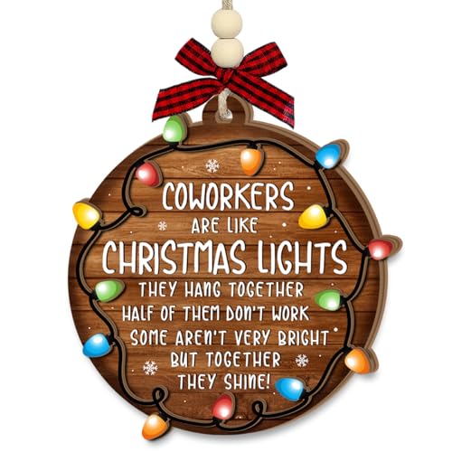 Coworker Christmas Ornament – Funny Office Gift for Colleagues, 3.7 x 3.9 in