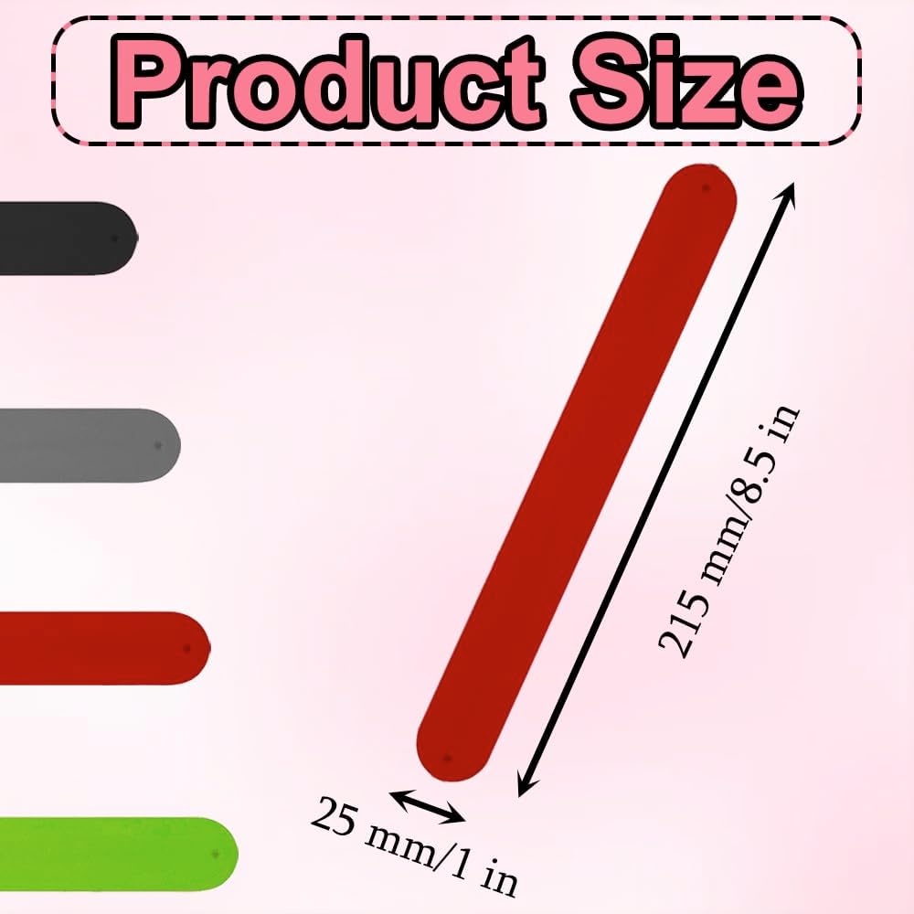 Skiennix Wrapping Paper Roll Holder - 12PCS Silicone Clamps & Metal Strips | 1 x 8.5 Inch for Gift Wrapping