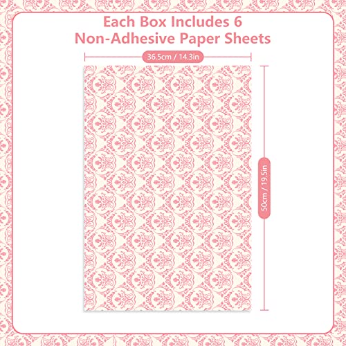 Scented Drawer Liners, Rose Sandalwood Fragrant Paper Sheets (6 Pack)