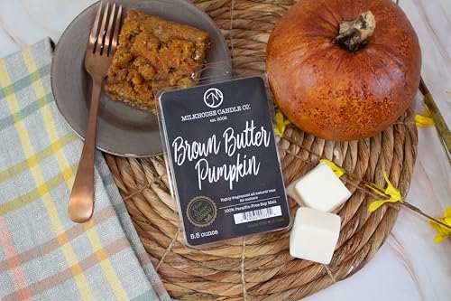 Brown Butter Pumpkin Soy Wax Melts for Wax Warmers, Highly Scented - 5.5 oz