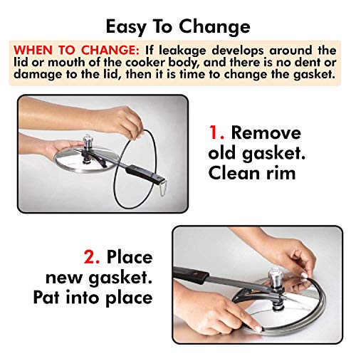 Replacement Pressure Cooker Sealing Gasket Ring for 3.5L to 8L Models