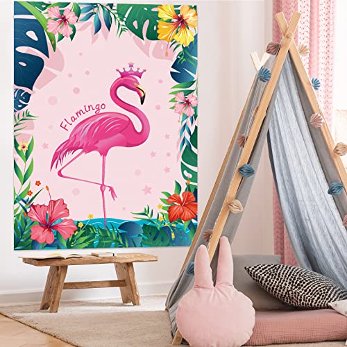 Pin the Crown on the Flamingo Party Game with 24 Stickers and Blindfolds