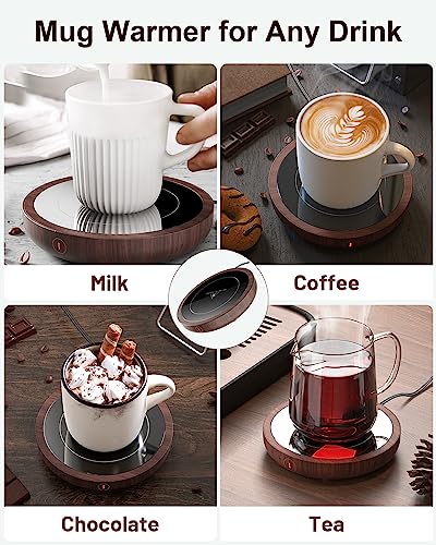 Electric Coffee Mug Warmer for Desk with 3 Temperature Settings & Auto Shut-Off