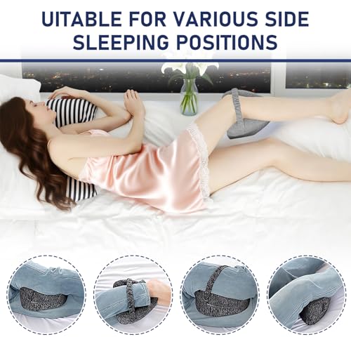 Memory Foam Alignment Pillow for Side Sleepers - Ergonomic Knee Support