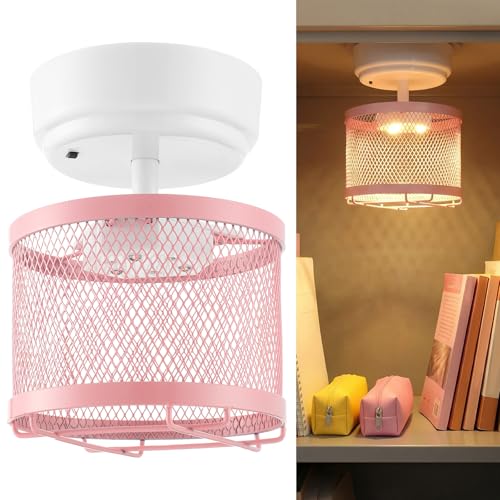 Magnetic LED Locker Light for School Students - Pink Manual Switch Lamp