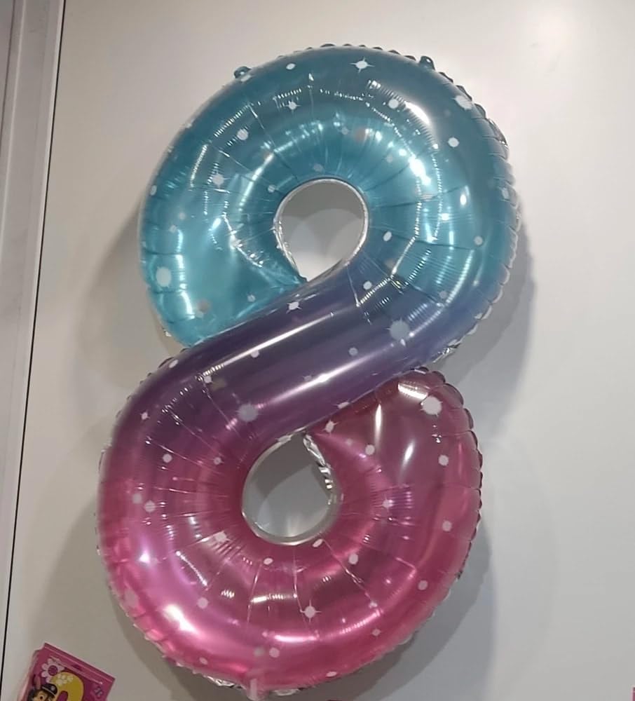 Starry Sky 40-Inch Giant Number 1 Balloon - First Birthday Decorations for Girls & Toddlers
