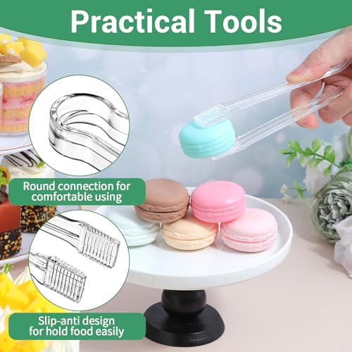 32 Pcs Plastic Ice Scoops & Tongs Set for Buffet, Candy & Dessert Serving