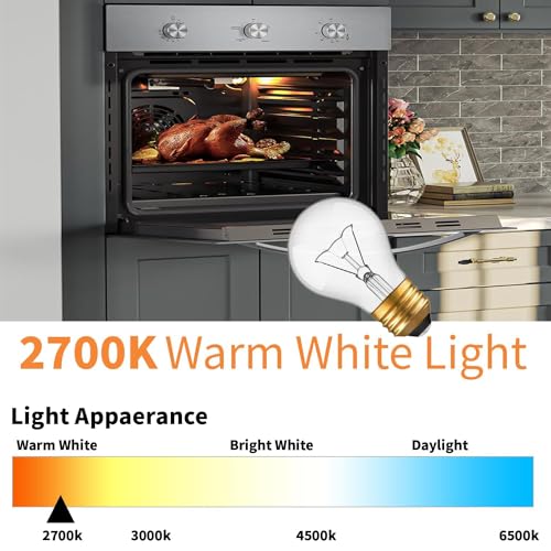 High-Temperature Appliance Light Bulb 40W E26 Base - 2 Pack