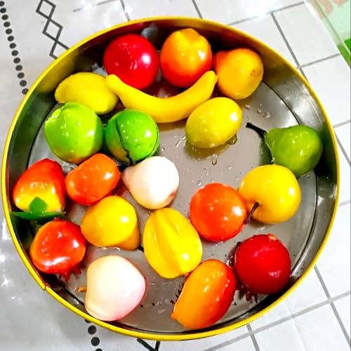 20Pcs Artificial Fruits & Vegetables Set - Realistic Foam Decor