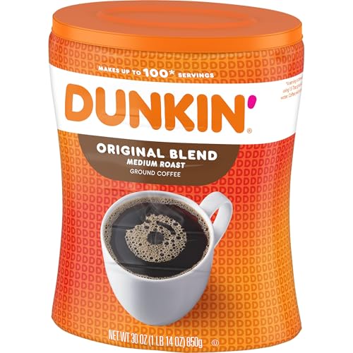Dunkin' Original Blend Medium Roast Ground Coffee 30 Oz Canister