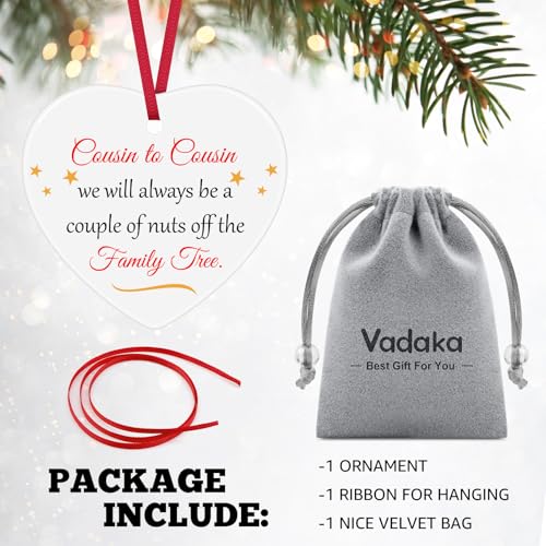 Personalized Cousin Christmas Ornament - Keepsake Gift for Women & Men