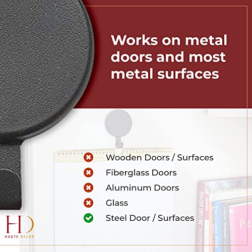 Heavy Duty Magnetic Wreath Hanger for Metal Doors - Holds Up to 10 lbs