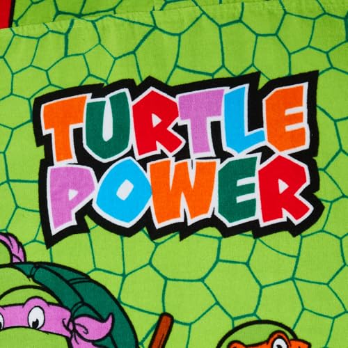 Teenage Mutant Ninja Turtles Hooded Towel Raphael Poncho 100% Cotton Beach Towel Dress up Bathtowel Swimming Wrap