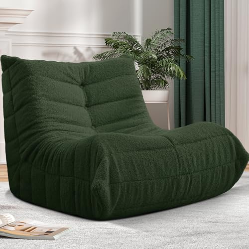 Large Bean Bag Sofa Chair - Comfy Memory Foam Floor Lounger for Adults