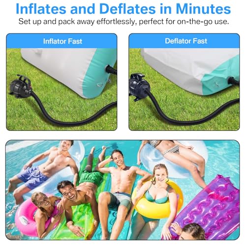 Electric Air Pump for Inflatable Gym Mats - 500W, 4 Nozzles