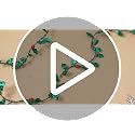 2 Pack Christmas Holly Garlands with Red Berries, 33 ft Total