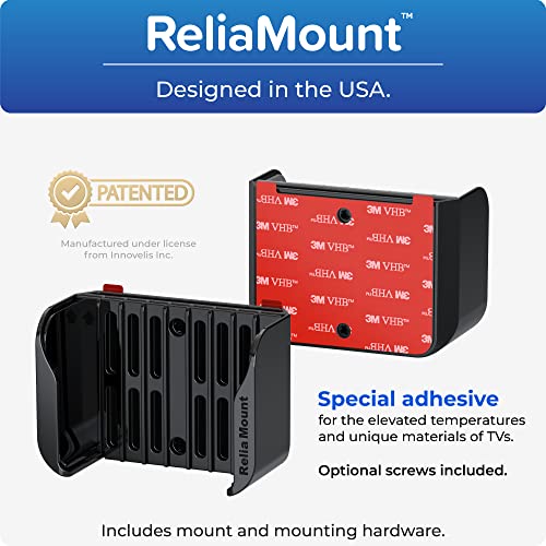 Universal Streaming Media Player TV Mount - No-Drill Adhesive Back Holder