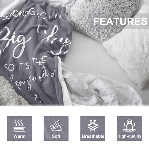 Get Well Healing Blanket - Soft Flannel Hug Blanket 60x50in