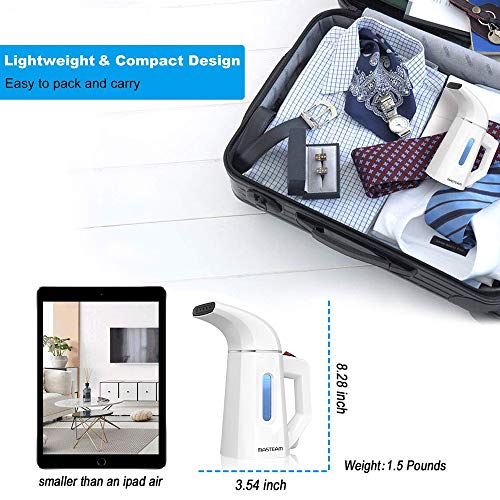 MASTEAM White Handheld Clothes Steamer for Wrinkle Removal