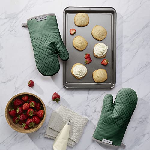 Asteroid Oven Mitt Set, 2-Piece Heat Resistant Cotton with Silicone Grips