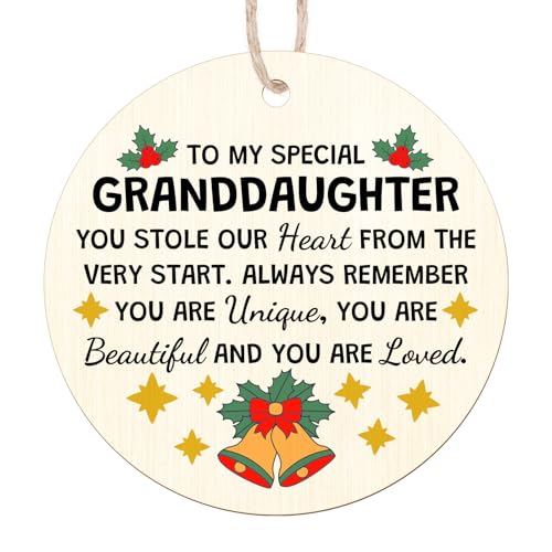 Personalized Granddaughter Christmas Ornament - Inspirational Gift from Grandma & Granddad